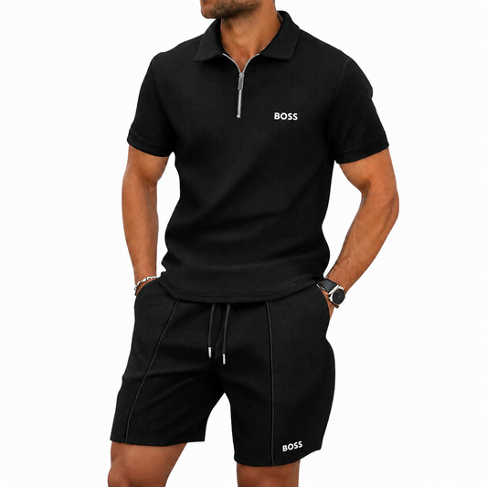 Sportliches Zip-Polo-Set (1 KAUFEN, 1 GRATIS)