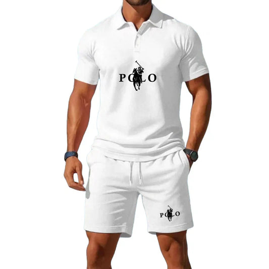 Half-Zip Polo Shirt Set