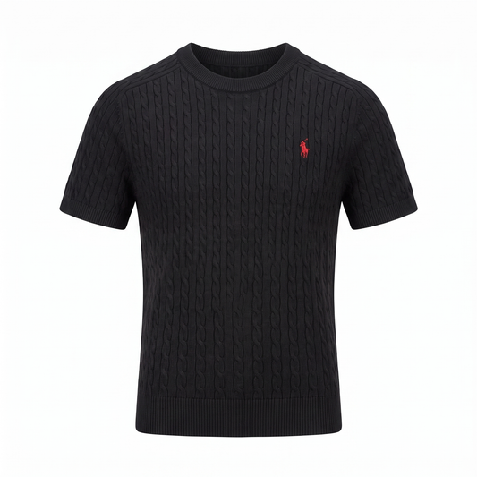Feinstrick-Shirt Kurzarm